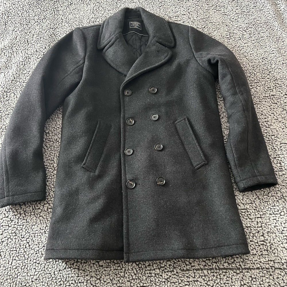 Abercrombie & Fitch Pea Coat, Wool Blend, Size Medium